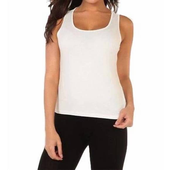 NEW ANGEL bra-friendly tank top in white - Picture 1 of 1